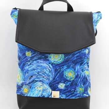 Zaino trasformabile Notte Stellata di Van Gogh
