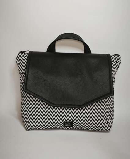 Marella Tessuto Chevron B/N sardo