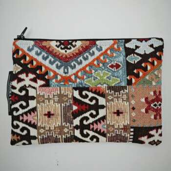 Pochette astratto multicolore
