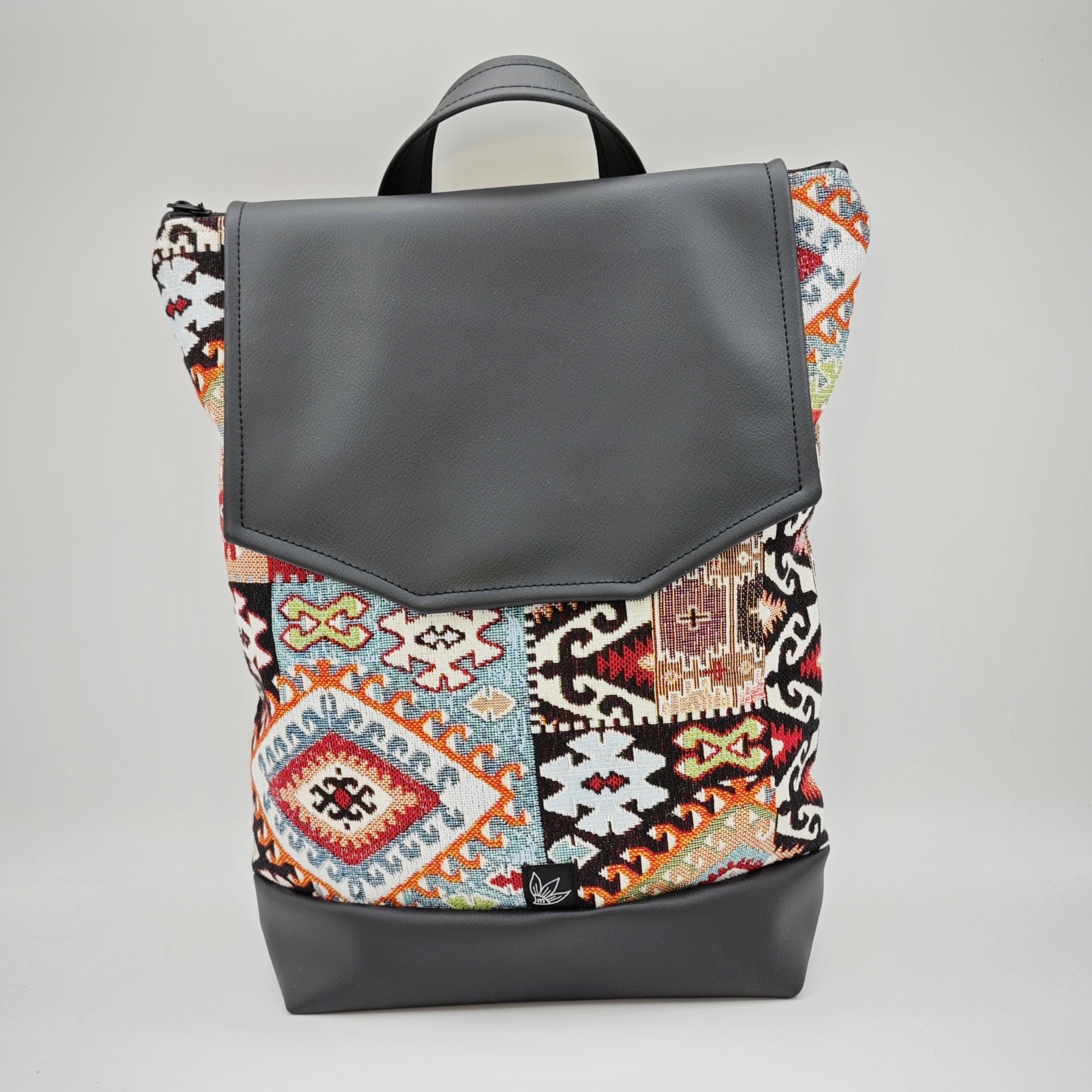 Zaino astratto multicolore