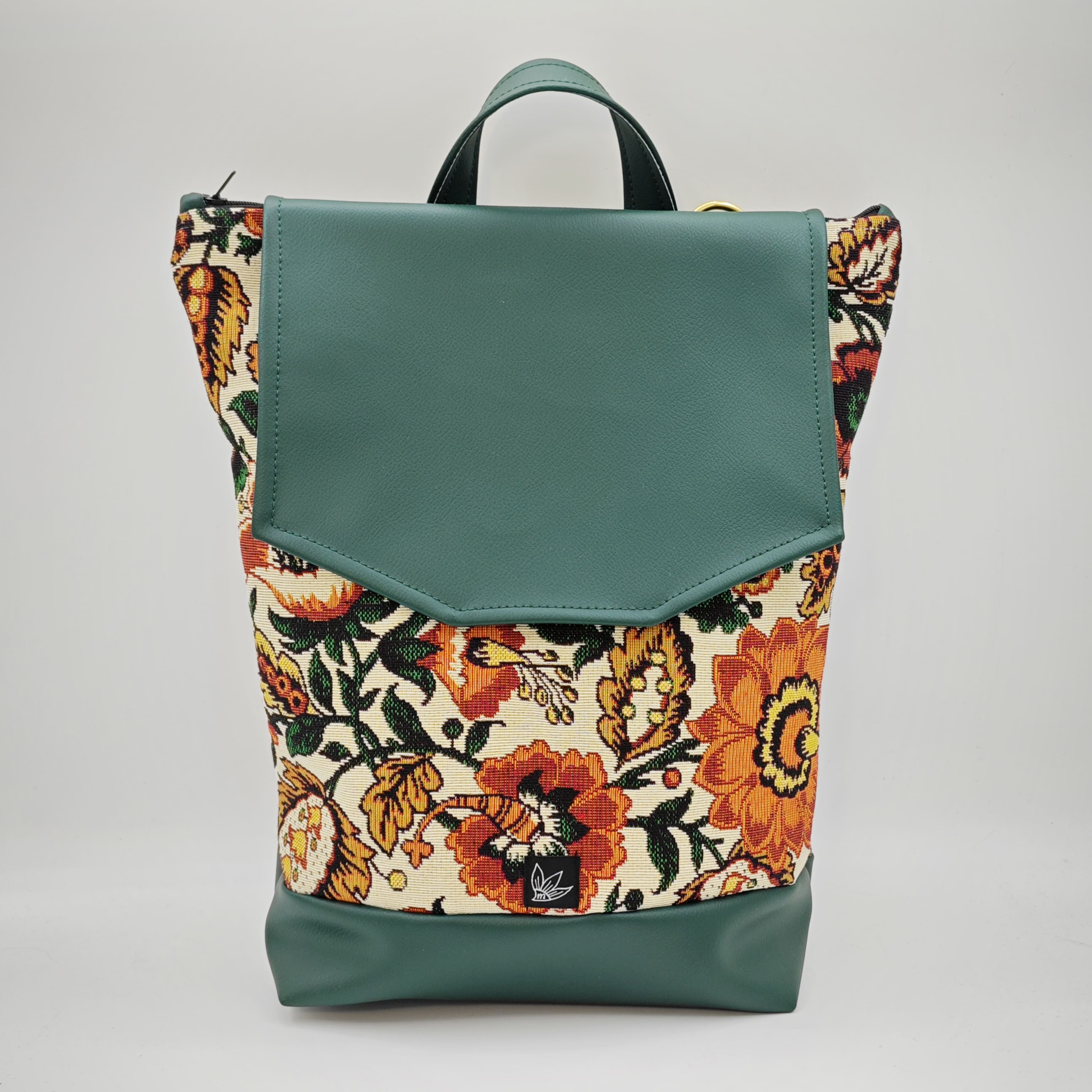 Zaino Fiori autunnali verde - immagine 3