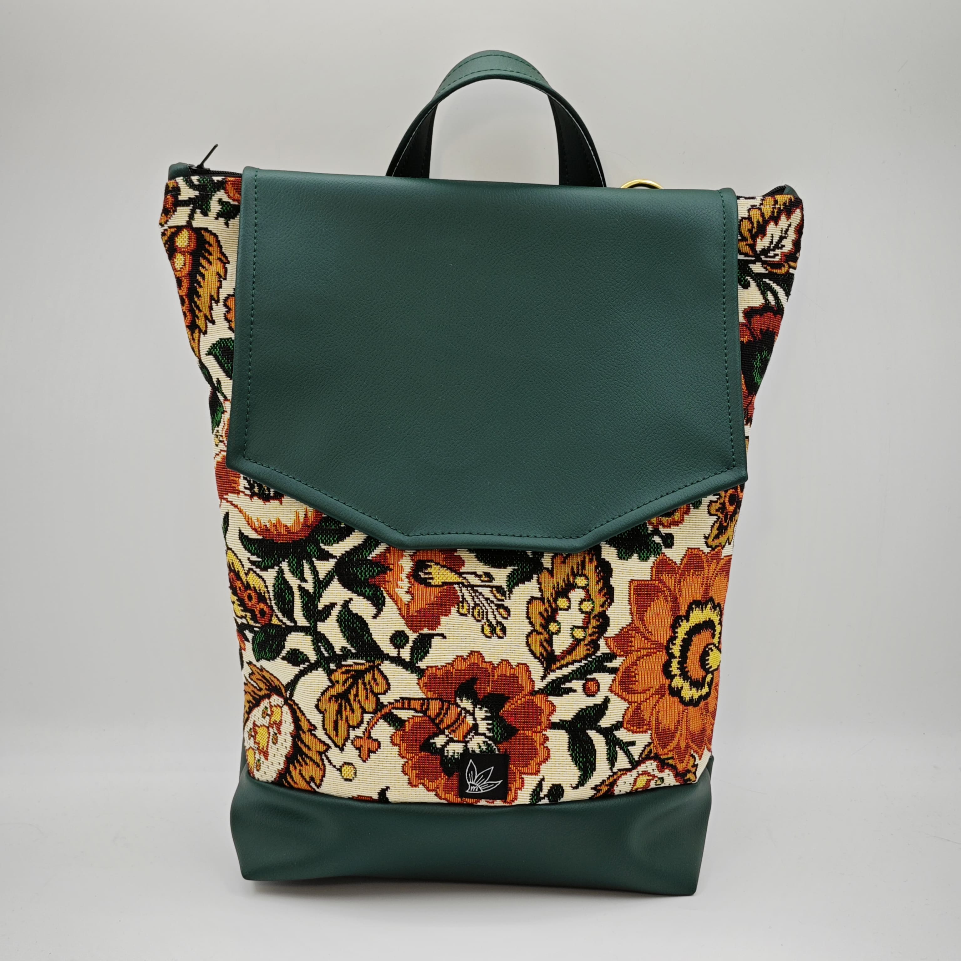 Zaino Fiori autunnali verde