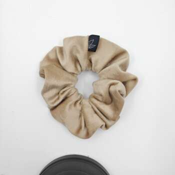 Elastico in velluto beige