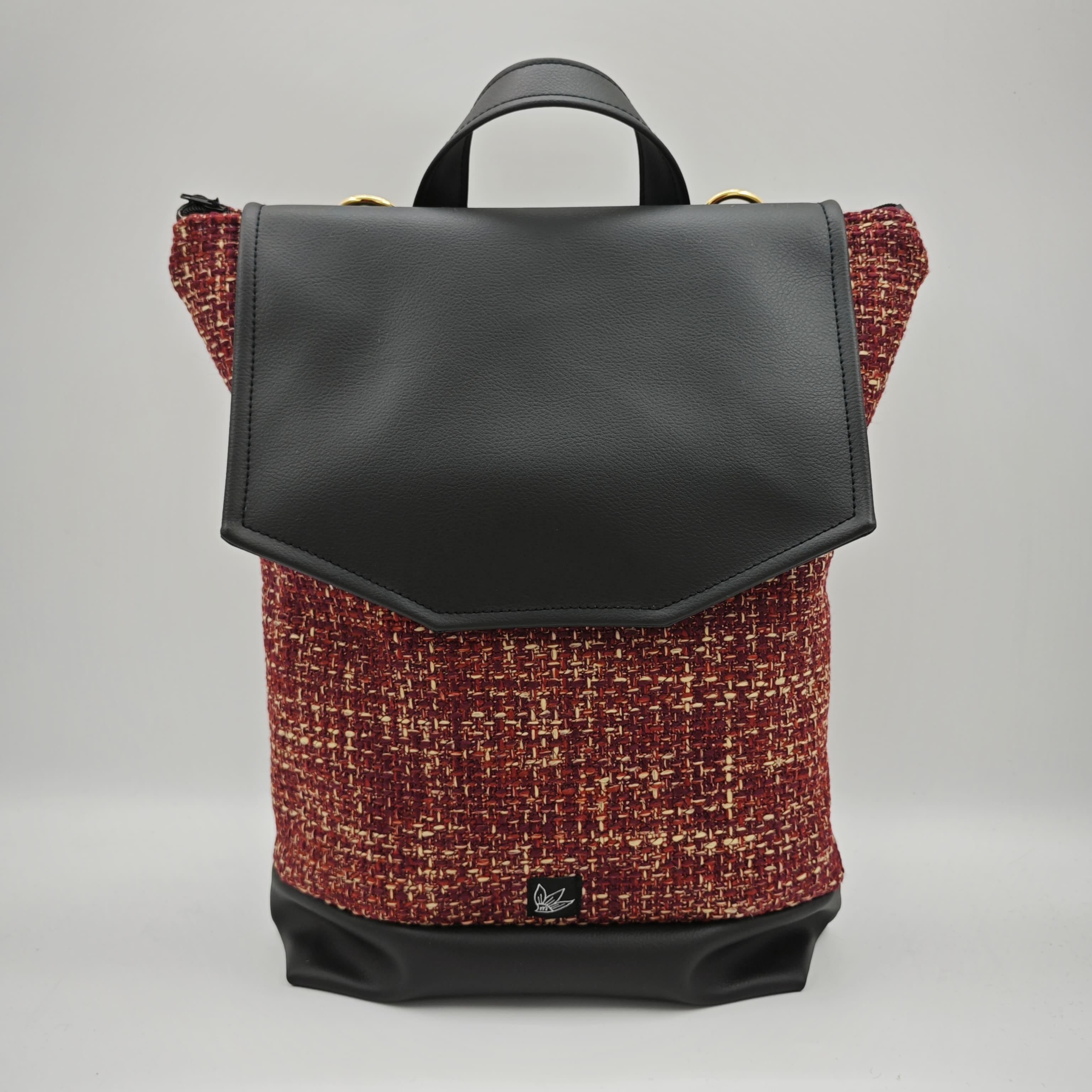 Zaino Tweed Bordeaux