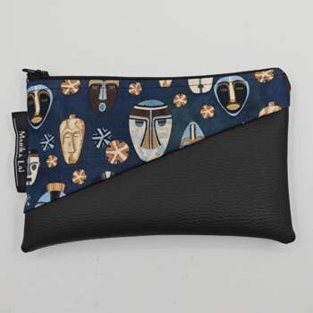 Pochette ecopelle maschere