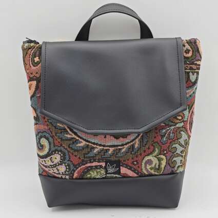 Zaino piccolo 3 usi - Paisley (pezzo unico)