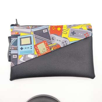 Pochette ecopelle videogiochi scura