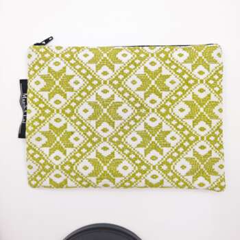 Pochette Tessuto Stella verde acido
