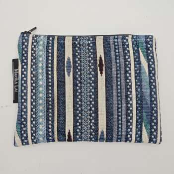 Pochette righe blu