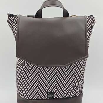 Zaino Chevron Marrone ecopelle marrone