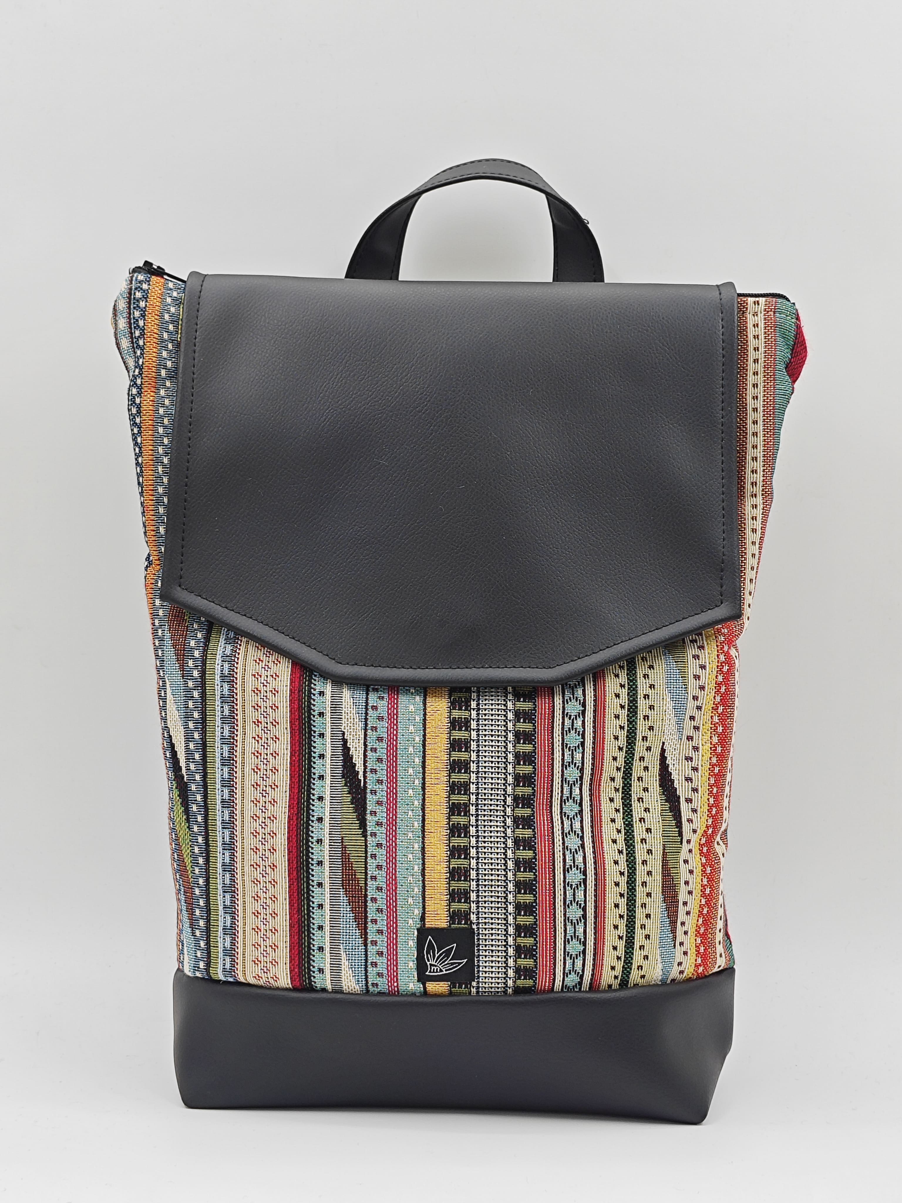 Zaino righe multicolore