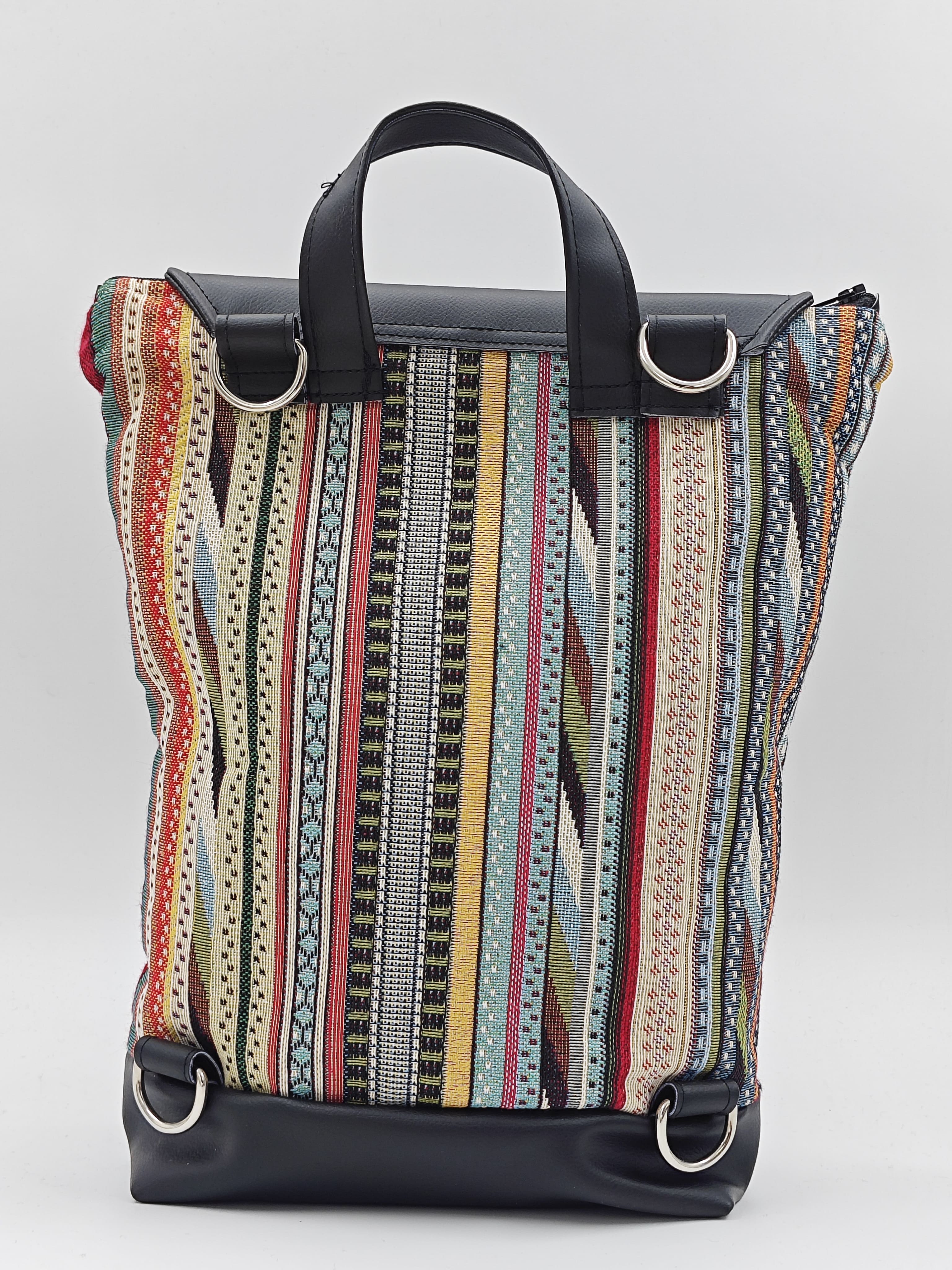 Zaino righe multicolore - immagine 2
