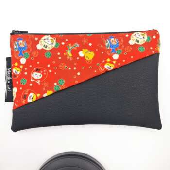 Pochette ecopelle Giappo rossa